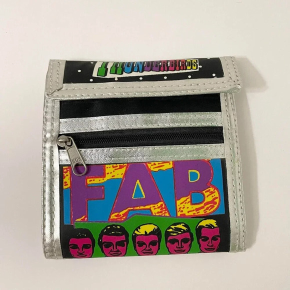 Vintage 1992 Fab Thunderbirds Tri Fold Wallet Retro TV Show Collectable - Picture 4 of 16